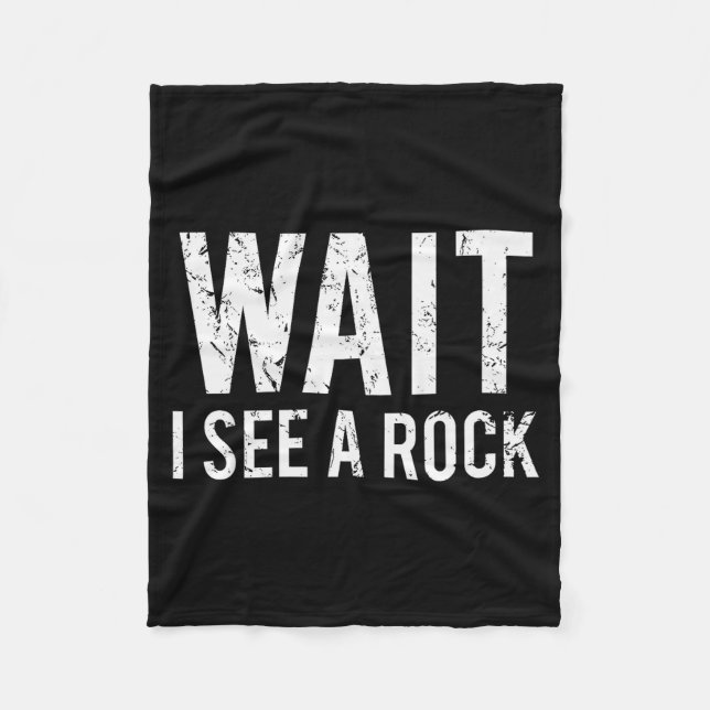 Geology Funny Rock Mineral Collector Humor Gift Te Fleecedecke (Vorderseite)