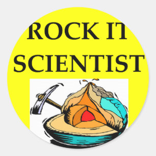 GEOLOGY Geologist-Geschenke Runder Aufkleber