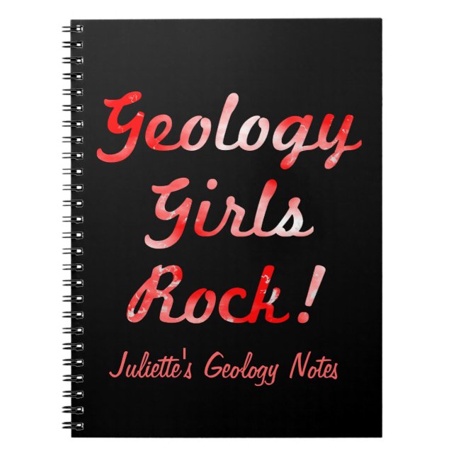 Geology Girls Rock ! Carnet (Devant)