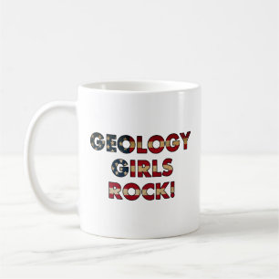 Geology Girls Rock! (Flagge der USA) Kaffeetasse