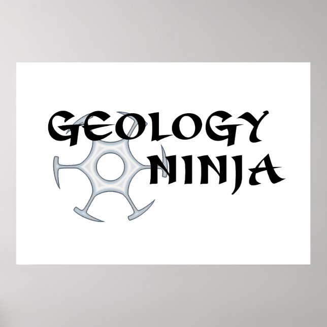 Geology Ninja Poster (Vorne)