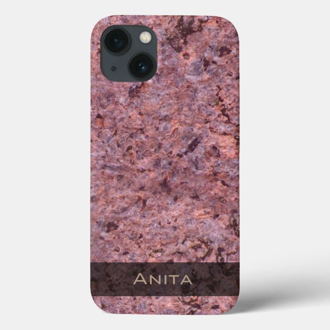 Geology Pink Rock Texture Foto Case-Mate iPhone Hülle (Rückseite)