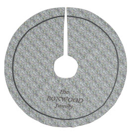 Geology Rock Granite Texture Pastel Dots with Text Polyester Weihnachtsbaumdecke