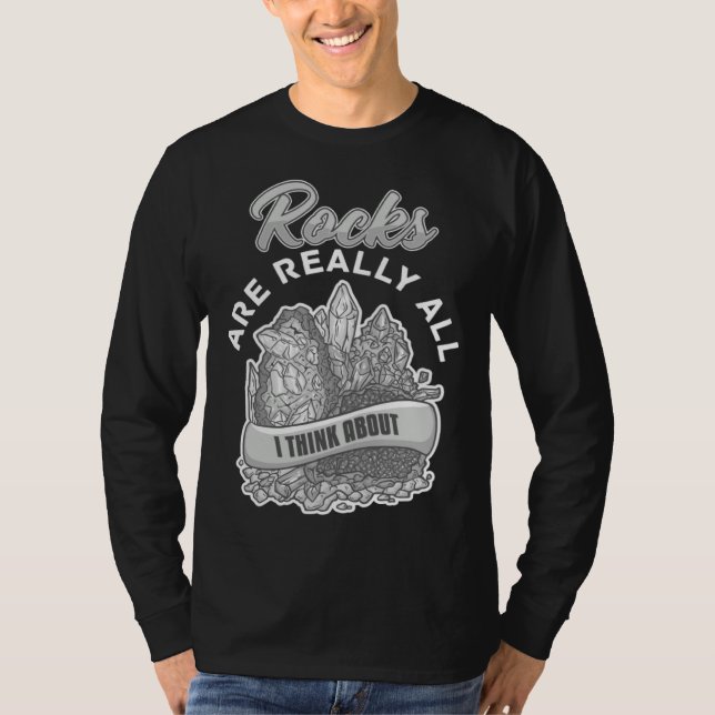 Geology Rockhounding Rock Geode Geologist Collecto T-Shirt (Vorderseite)