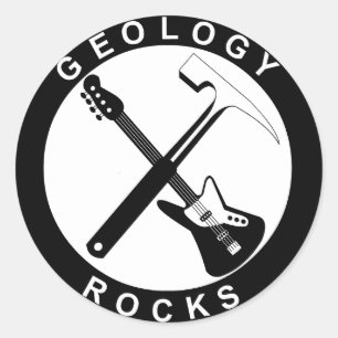 Geology Rocks Adhesive Runde Large Runder Aufkleber