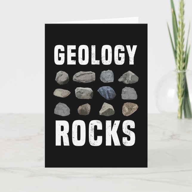 Geology Rocks Mineral Gift für Geologe Karte (Vorderseite)
