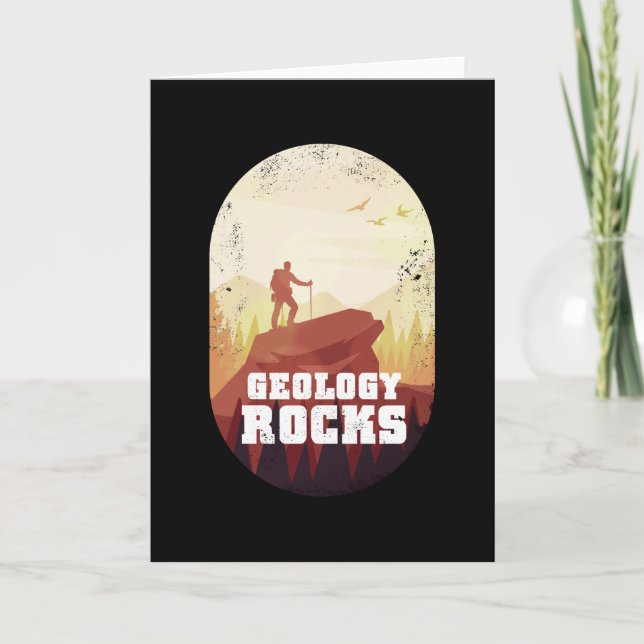 Geology Rocks Wandergeschenk für Geologen Karte (Vorderseite)