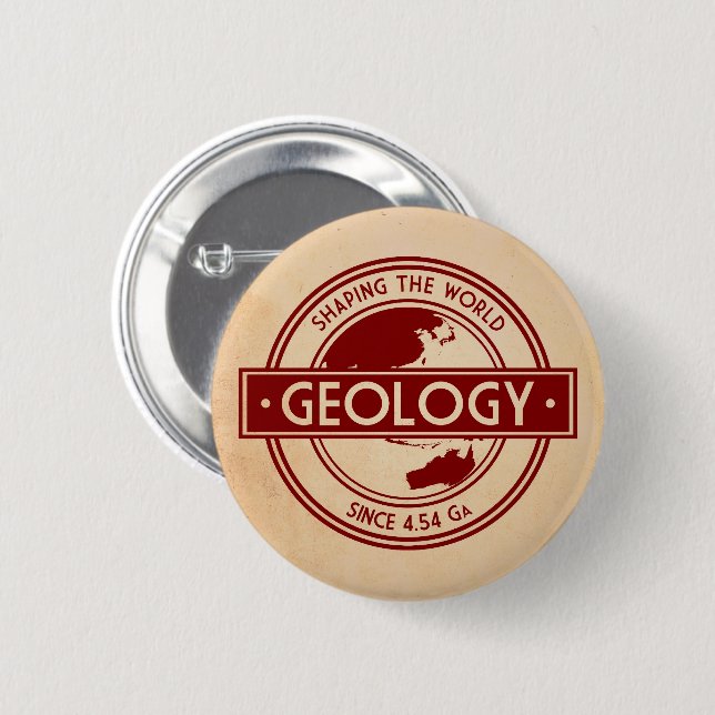 Geology- Shaping the World Logo (Asia/Australia) Button (Vorne & Hinten)
