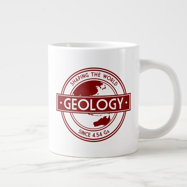 Geology- Shaping the World Logo (Asia/Australia) Jumbo-Tasse (Rechts)