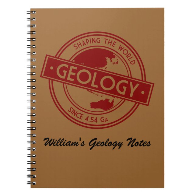 Geology- Shaping the World Logo (Asia/Australia) Notizblock (Vorderseite)