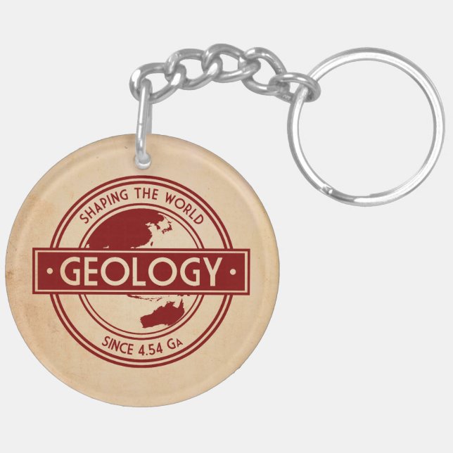 Geology- Shaping the World Logo (Asia/Australia) Schlüsselanhänger (Rückseite komplett)