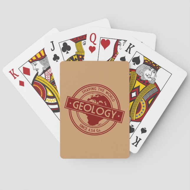 Geology- Shaping the World Logo (Europa) Spielkarten (Rückseite)