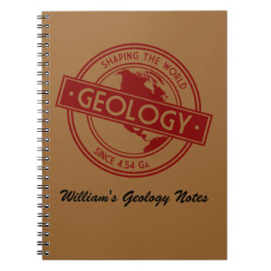 Geology- Shaping the World Logo (North America) Notizblock