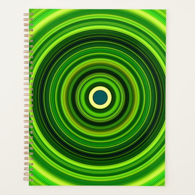 Geomagnetic Green Mandala Planer (Vorderseite)