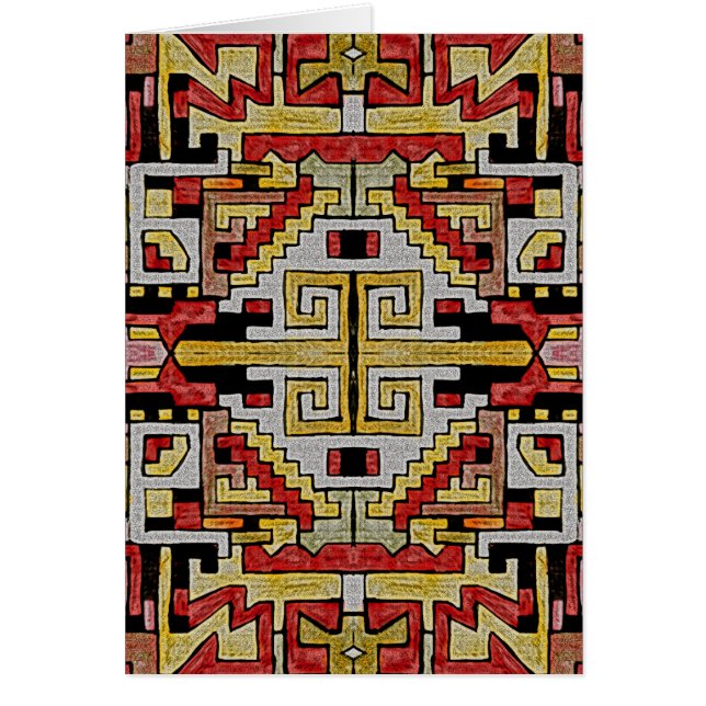 Geomethisches Tribal/ethnisches Muster (Vorne)