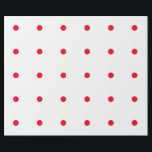 Geometic Red Polka Dots Muster Custom White Geschenkpapier<br><div class="desc">Entworfen mit roten Mustern im massiven weißen Hintergrund. Sie können die Hintergrundfarbe beliebig ändern. Ideal für Geburtstage,  Ferien oder Feiern oder Events!</div>