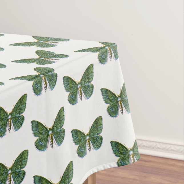 Geometra papilionaria - The Large Emerald Moth Tischdecke (Beispiel)