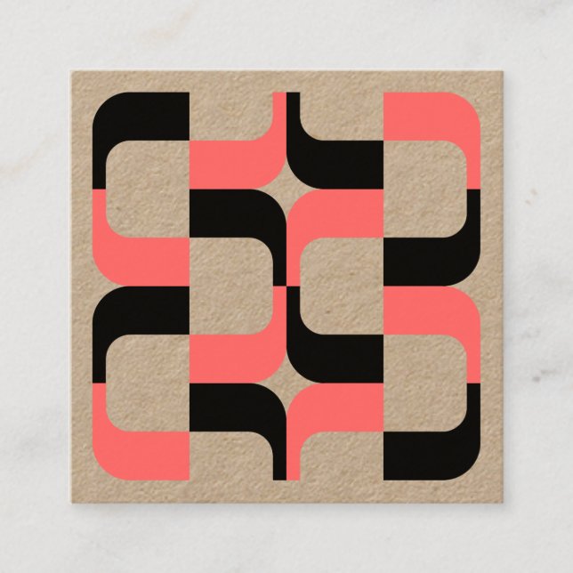 Geometric 020614 quadratische visitenkarte (Vorderseite)