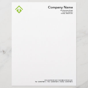 Geometric 03 - Martian Green Briefbogen