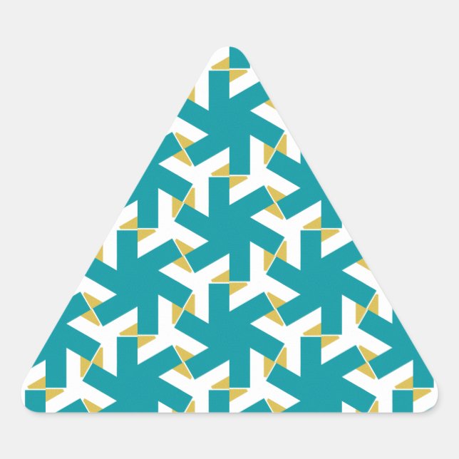 Geometric 230614 (03) dreieckiger aufkleber (Vorderseite)