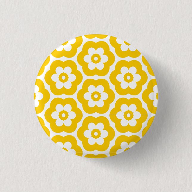 Geometric 290514 (3) - Bernstein auf Weiß Button (Vorderseite)