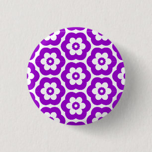 Geometric 290514 (3) - Lila auf Weiß Button