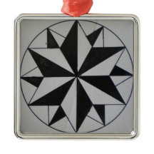 Geometric-6 Premium Square Weihnachtsdekoration
