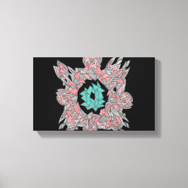 Geometric Abstract Flow Canvas Leinwanddruck