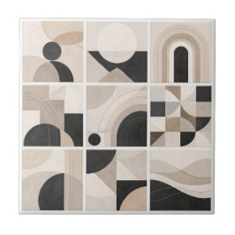 Geometric Abstract Harmony – Modern Ceramic Tile Fliese