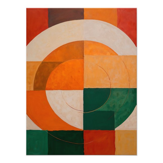 Geometric Abstract with Arcs Fotodruck (Vorne)