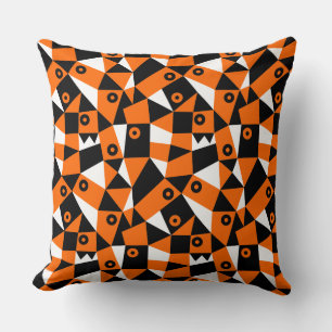 Geometric Abstrakt 030919 - Orange Kissen
