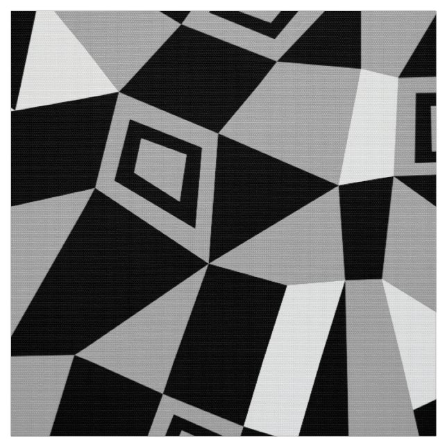 Geometric Abstrakt 050919 - Gray Stoff (Muster)