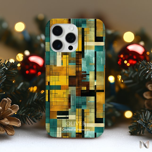 Geometric Abstrakt Harmony - Earthy Sophisticy Case-Mate iPhone Hülle (Von Creator hochgeladen)