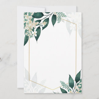 Geometric and Flowers Einladung