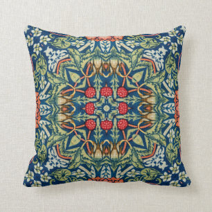 Geometric Arabesque Strawberry Dives Kissen