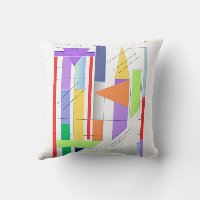 "Geometric Art Print Premium 24'' x 36'' Wall Art Kissen (Rückseite)