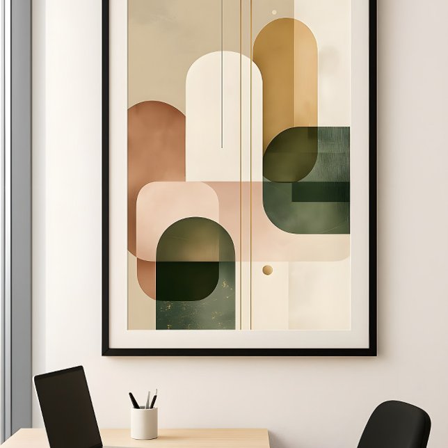 Geometric Balance - Modern Abstract Wall Art  Poster (Von Creator hochgeladen)