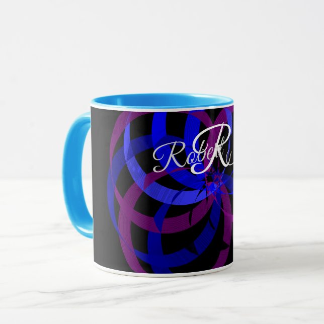 Geometric Berry Blend Coffee Mug Tasse (Vorderseite Links)