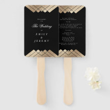 Geometric Black Gatsby Wedding