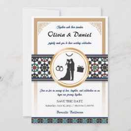 Geometric Bliss Wedding Invitation