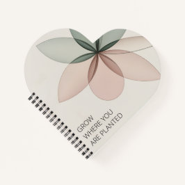 Geometric Bloom Modern Cover Art Notizbuch