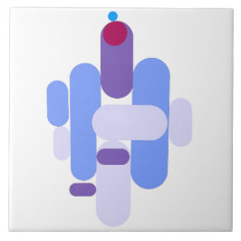 GeoMetric Blue Muster Fliese