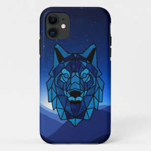 Geometric Blue Wolf Case-Mate iPhone Hülle