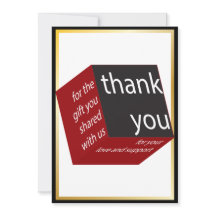 Geometric Cube Red | Black High Tech Hochzeitsgesc