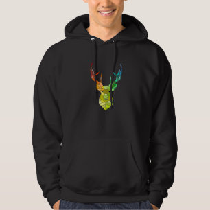 Geometric Deer U2013 Beautiful Animal Artwork Hoodie
