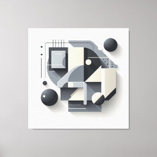 Geometric Depth Structure Leinwanddruck
