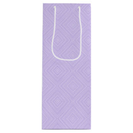 Geometric Diamond Lila Lilac Geschenktüte Für Weinflaschen