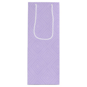 Geometric Diamond Lila Lilac Geschenktüte Für Weinflaschen