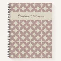 Geometric Dusty Lilac Shapes Mid Mod Personalisier
