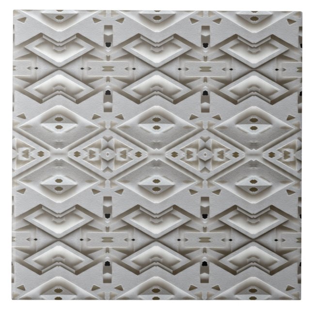 Geometric Embossed Diamond Pattern Fliese (Vorderseite)